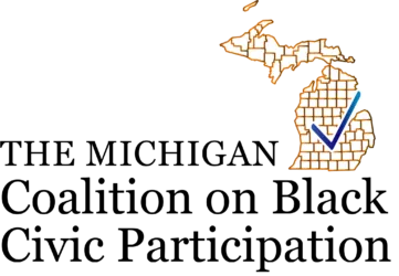 A map of michigan with the state marked " vote ".